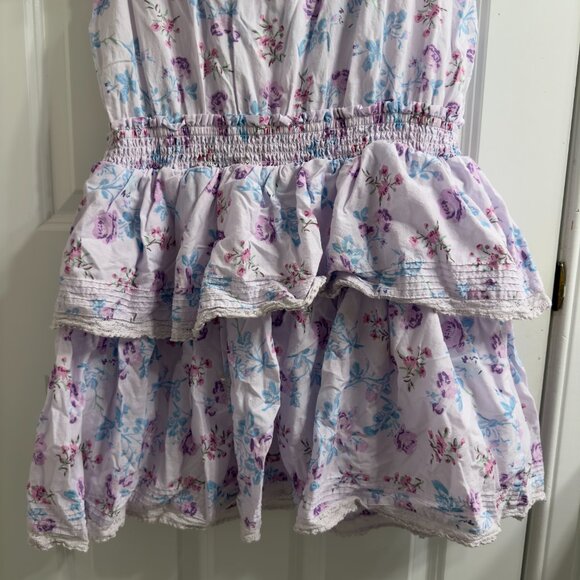 LoveShackFancy x Target LSF Light Purple Lou Mini Sun Dress 100% Cotton L Large - Picture 11 of 16